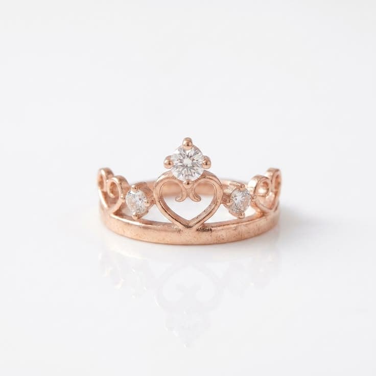 Queen of Hearts Crown Ring